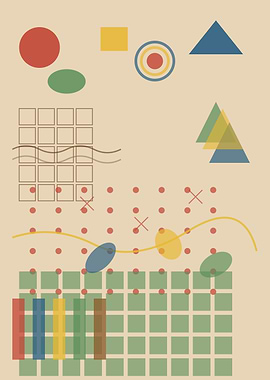 Abstract Geometric Shapes and Grids