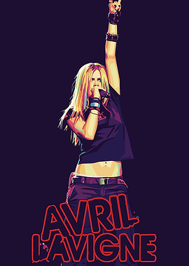 Avril Lavigne Performing on Stage