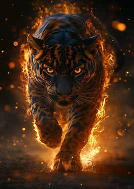 Jaguar on Fire