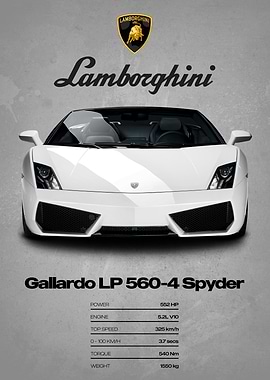 Lamborghini Gallardo LP 560-4 Spyder Poster