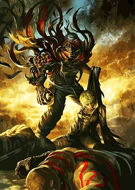 Dark Fantasy Battle Scene