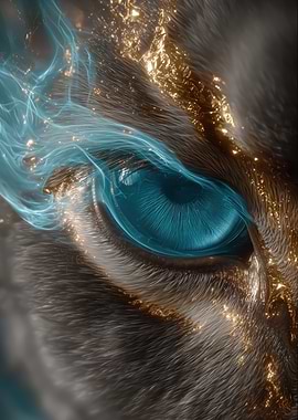 Close-up of a mystical creature's eye