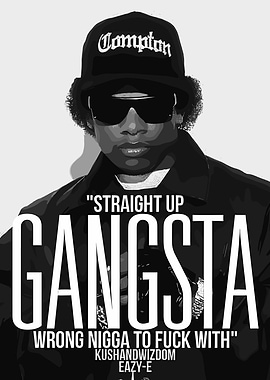 Eazy-E Compton Gangsta Portrait