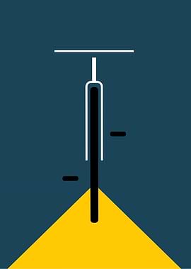 Minimalist Bicycle Illustration