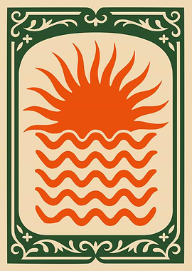 Sun Over Waves Emblem