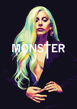 Lady Gaga Monster Pop Art