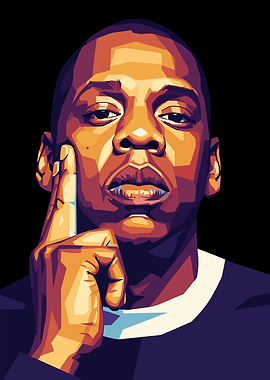 Jay-Z Pop Art Portrait