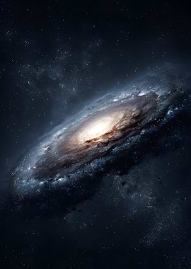 Spiral Galaxy in Deep Space