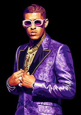 Bad Bunny Pop Art Portrait