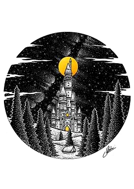 The secret castle in the woods