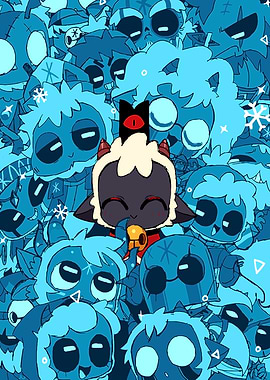 Cult of the Lamb Winter Theme Art