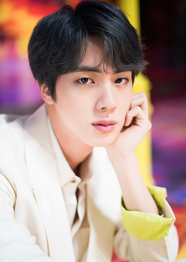 Jin from BTS posing