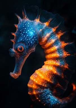 Bioluminescent Seahorse