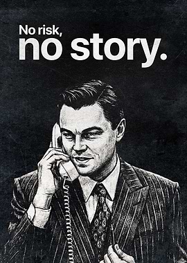 Inspirational Poster – “No Risk, No Story” Motivational Wall Art