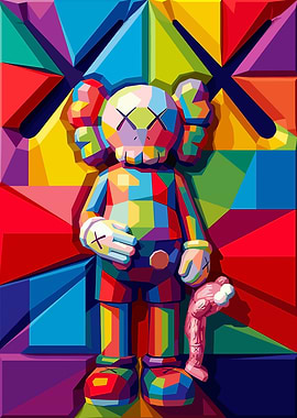 Colorful KAWS WPAP