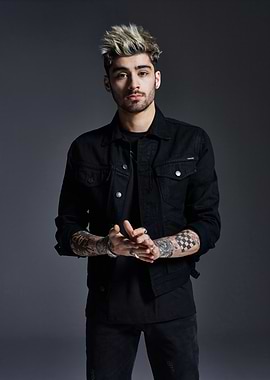 Zayn Malik in Black Denim Jacket