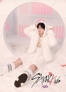 Stray Kids Member in White Outfit
