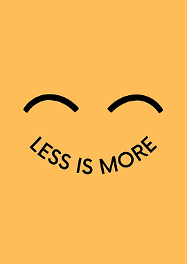 Minimalist smiley face with text