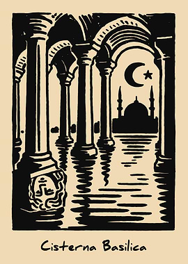 Cistern Basilica Illustration