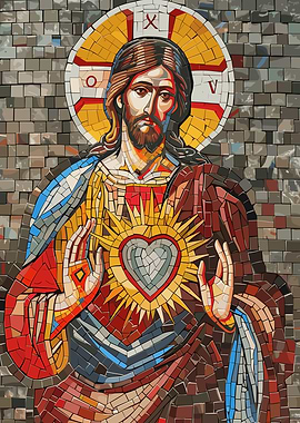 Mosaic of the Sacred Heart of Jesus