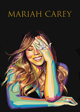 Mariah Carey Pop Art Portrait