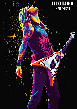 Alexi Laiho with Guitar