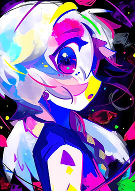 Vibrant Anime Character Portrait