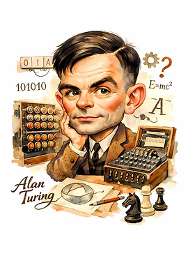 Alan Turing Caricature