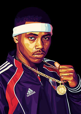 Nas Pop Art Portrait