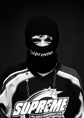 peso pluma in Supreme Balaclava and Jersey