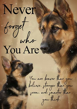 German Shepherd Dogs Inspirational Quote