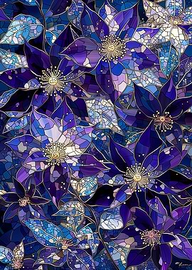 Stained Glass Floral