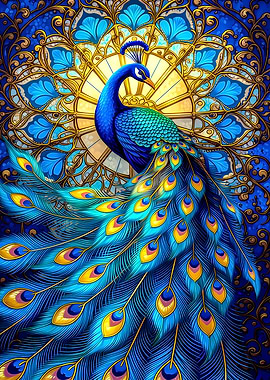 Vibrant Peacock