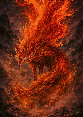 Flame Fox Spirit
