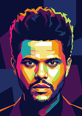 The Weeknd Pop Art Portrait