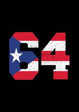 Puerto Rico Flag 64