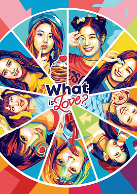 TWICE 'What is Love?' Pop Art Poster