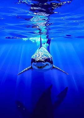 Great White Shark Underwater