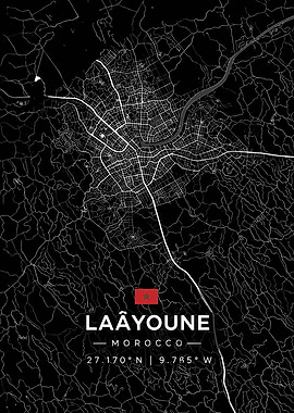 Laayoune Morocco Map