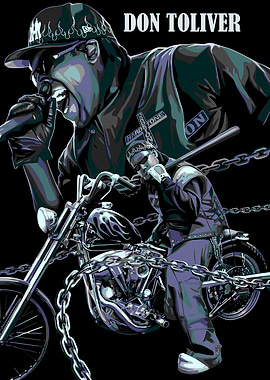 Don Toliver with Motorcycle and Chains