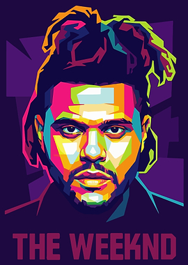 The Weeknd Pop Art Portrait