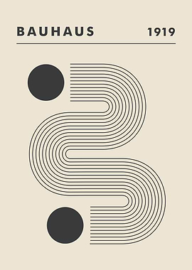 Bauhaus 1919 Abstract Poster