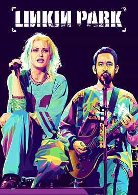 Linkin Park Pop Art Portrait