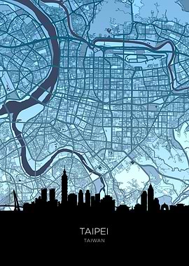 Taipei City Syline Map