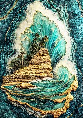 The Gilded Lagoon of the Gemstone Sea