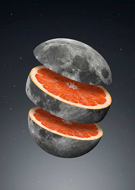 Cosmic Grapefruit Moon