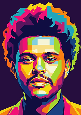 The Weeknd Pop Art Portrait