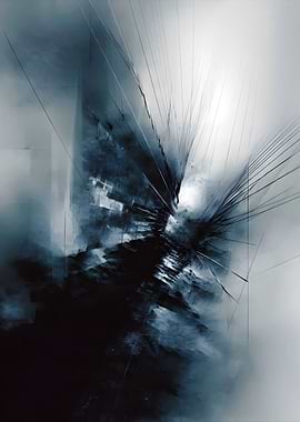 Abstract Shattered Light Burst