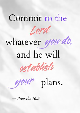 Commit to the Lord Bible Verse