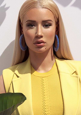 Iggy Azalea in Yellow Outfit